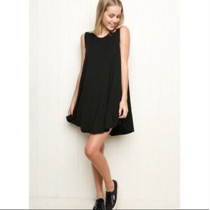 Brandy Melville Alena Swing Dress Black